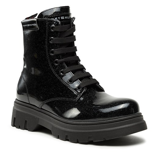 Kozaki Tommy Hilfiger T4A5-33041-1237999 S Black 999 Tommy Hilfiger 37 okazyjna cena eobuwie.pl