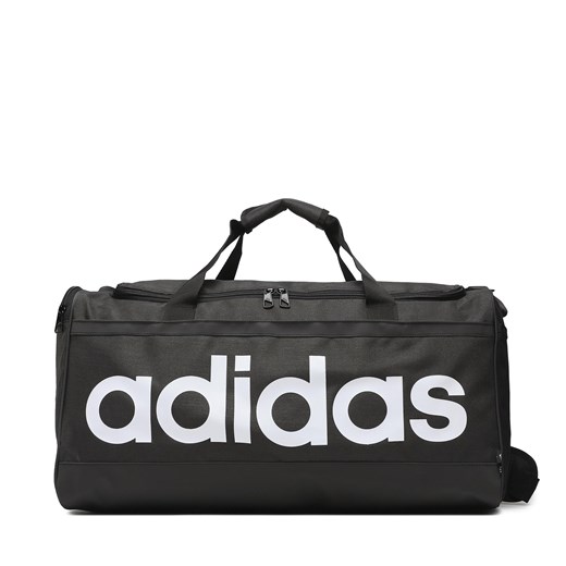 Torba adidas Linear Duffel M HT4743 Black/White ze sklepu eobuwie.pl w kategorii Torby sportowe - zdjęcie 166850123