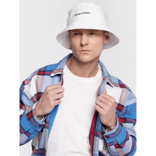 Bucket Tommy Jeans Sport AM0AM11005 Biały ze sklepu eobuwie.pl w kategorii Kapelusze męskie - zdjęcie 166850602