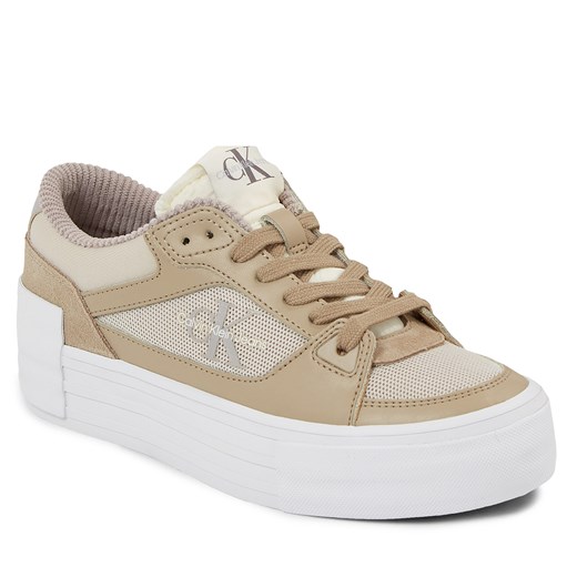 Sneakersy Calvin Klein Jeans Bold Vulc Flatf Laceup Lth Mix YW0YW01174 36 promocja eobuwie.pl