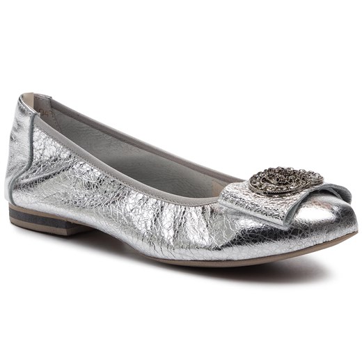 Baleriny R.Polański 0943 Srebrny Kryształ 35 eobuwie.pl