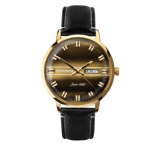 Zegarek Sekonda 1950 Gold/Black Sekonda one size eobuwie.pl