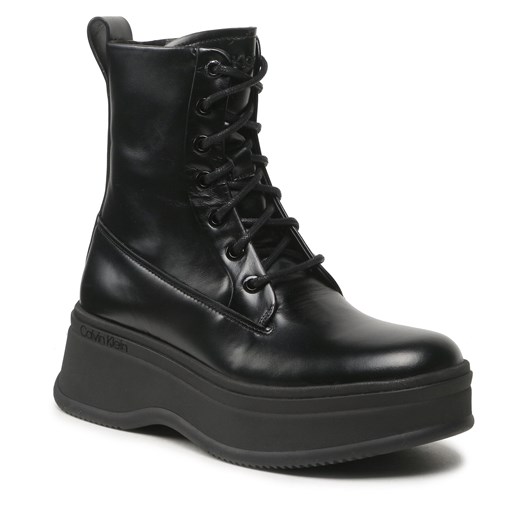 Botki Calvin Klein Pitched Combat HW0HW01599 Black BEH Calvin Klein 40 okazyjna cena eobuwie.pl