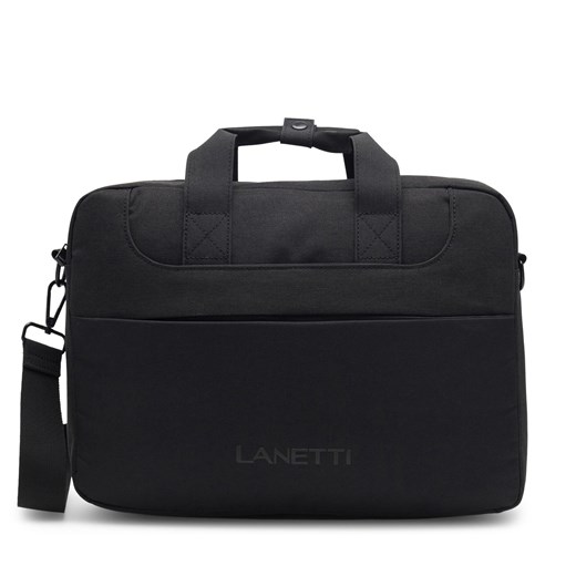 Torba na laptopa Lanetti LAN-K-007-04L Czarny ze sklepu eobuwie.pl w kategorii Torby na laptopa - zdjęcie 166857664