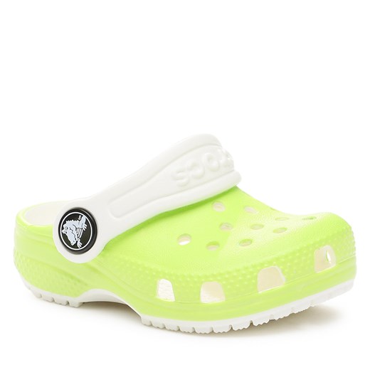 Klapki Crocs Crocs Classic Glow In The Dark Clog T 209161 Limeade 3UH Crocs 19.5 okazja eobuwie.pl
