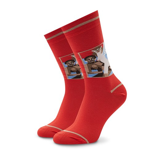 Skarpety wysokie unisex Stereo Socks Wet Nightmare Czerwony ze sklepu eobuwie.pl w kategorii Skarpetki męskie - zdjęcie 166858011