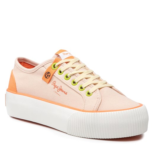 Sneakersy Pepe Jeans Ottis W Bass PLS31299 Pale Pink 300 Pepe Jeans 36 okazyjna cena eobuwie.pl