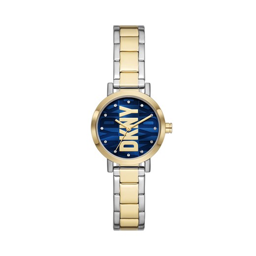 Zegarek DKNY Soho NY6671 Navy/Gold/Silver ze sklepu eobuwie.pl w kategorii Zegarki - zdjęcie 166858473