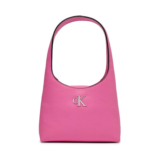 Torebka Calvin Klein Jeans Minimal Monogram Shoulder Bag K60K610843 Pink Amour TO5 ze sklepu eobuwie.pl w kategorii Kuferki - zdjęcie 166859304