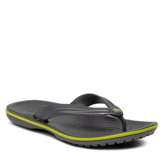 Japonki Crocs Crocband Flip 11033 Graphite/Volt Green Crocs 46.5 eobuwie.pl