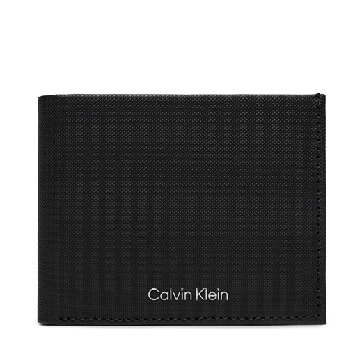 Duży Portfel Męski Calvin Klein Ck Must Bifold 6Cc W/Bill K50K511383 Ck Black Pique BEH ze sklepu eobuwie.pl w kategorii Portfele męskie - zdjęcie 166861132