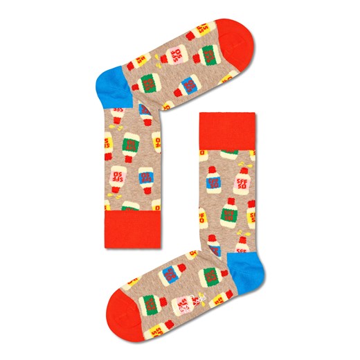 Skarpety wysokie unisex Happy Socks SPF01-3300 Kolorowy ze sklepu eobuwie.pl w kategorii Skarpetki damskie - zdjęcie 166862122