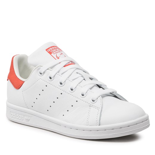 Buty adidas Stan Smith J HQ1855 Ftwwht/Owhite/Prered 37.13 eobuwie.pl