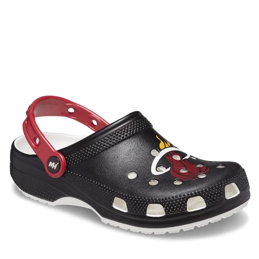 Klapki Crocs Crocs Classic Nba Miami Heats Clog 208861 Black 001 Crocs 45.5 wyprzedaż eobuwie.pl