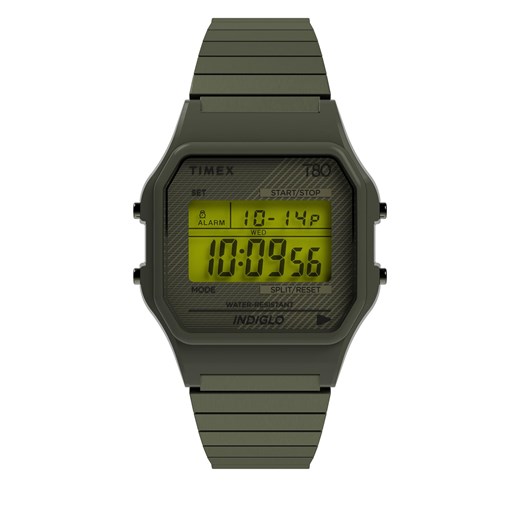 Zegarek Timex T80 TW2U94000 Green/Green ze sklepu eobuwie.pl w kategorii Zegarki - zdjęcie 166867384