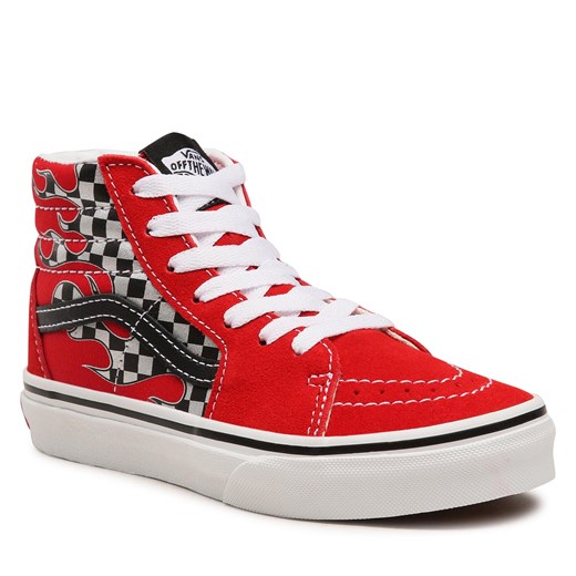 Sneakersy Vans Sk8-Hi VN000D5FIZQ1 Reflect Check Flame Racin Vans 28 eobuwie.pl