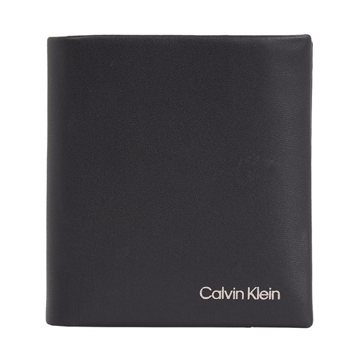 Portfel męski Calvin Klein Ck Concise Trifold 6Cc W/Coin K50K510593 Czarny ze sklepu eobuwie.pl w kategorii Portfele męskie - zdjęcie 166869810