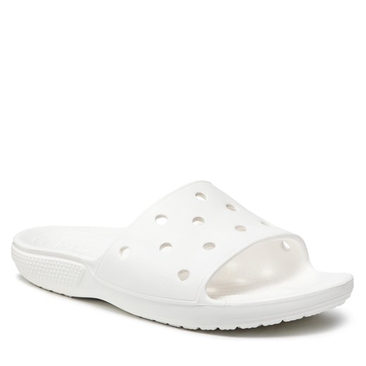 Klapki Crocs Classic Slide 206121 White Crocs 48.5 promocja eobuwie.pl