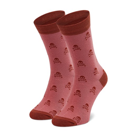 Skarpety Wysokie Męskie Dots Socks SX-413-R Różowy ze sklepu eobuwie.pl w kategorii Skarpetki damskie - zdjęcie 166870530