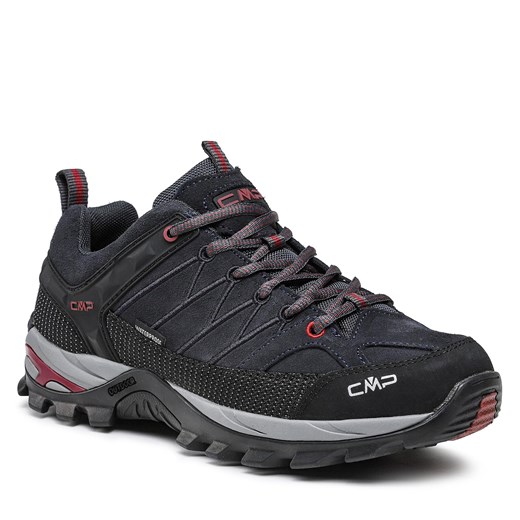 Trekkingi CMP Rigel Low Trekking Shoes Wp 3Q13247 Asphalt/Syrah 62BN ze sklepu eobuwie.pl w kategorii Buty trekkingowe męskie - zdjęcie 166871134