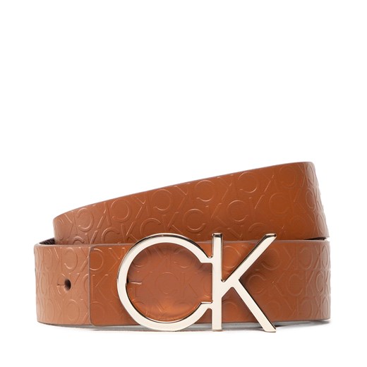 Pasek Damski Calvin Klein Re-Lock Ck Rev Belt 30mm K60K610156 Brązowy ze sklepu eobuwie.pl w kategorii Paski damskie - zdjęcie 166872851