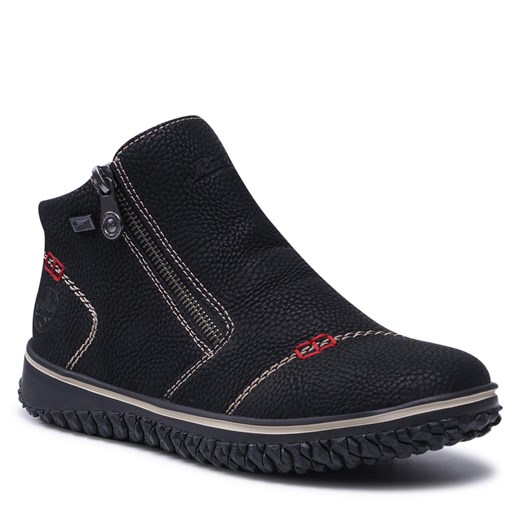 Botki Rieker L4270-00 Schwarz Rieker 36 eobuwie.pl