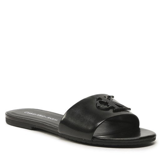 Klapki Calvin Klein Jeans Flat Sandal Slide Hw YW0YW00952 Black BDS 39 eobuwie.pl