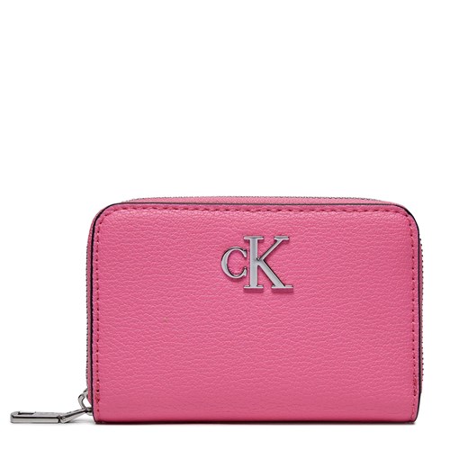 Mały Portfel Damski Calvin Klein Minimal Monogram Med Za K60K611500 Pink Amour TO5 ze sklepu eobuwie.pl w kategorii Portfele damskie - zdjęcie 166877393