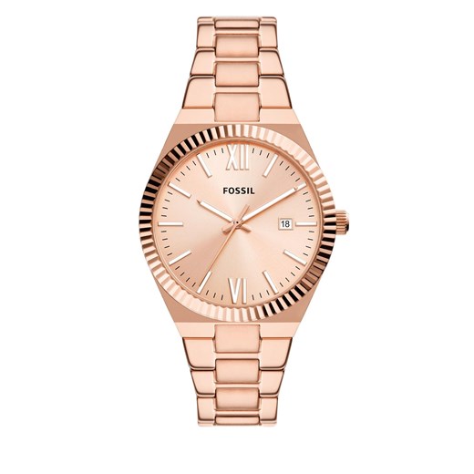 Zegarek Fossil ES5258 Rose Gold Fossil one size wyprzedaż eobuwie.pl