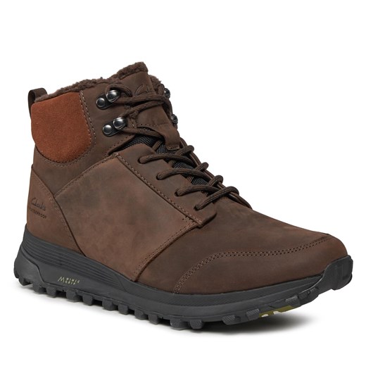 Trzewiki Clarks Atl Trek Up 261683747 Brown WLined Lea Clarks 44 eobuwie.pl