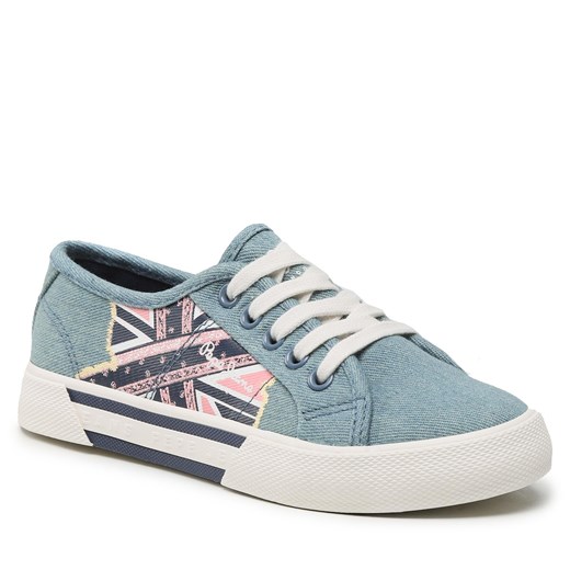 Tenisówki Pepe Jeans Brady Flag G PGS30563 Factory Blue 560 Pepe Jeans 36 okazja eobuwie.pl
