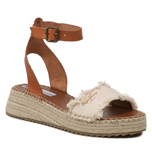 Espadryle Pepe Jeans Kate Fabric PLS90592 Off White 803 Pepe Jeans 41 okazyjna cena eobuwie.pl