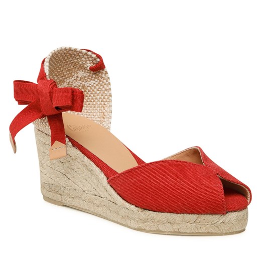 Espadryle Castañer Bilina/6/002 Rojo Carmin Castañer 39 eobuwie.pl