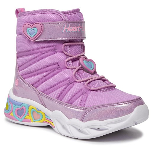 Śniegowce Skechers Sweetheart Lights 302661L/LVTQ Lavender Textile/Turquoise Skechers 32 eobuwie.pl