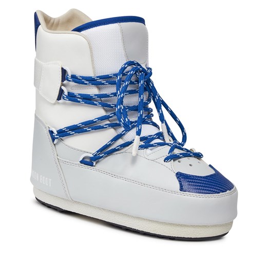 Śniegowce Moon Boot Sneaker Mid 14028200003 White/Lt.Grey/Blue Moon Boot 37/38 eobuwie.pl