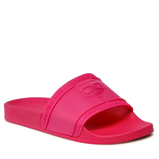 Klapki KARL LAGERFELD KL80919 Fuschia Rubber Karl Lagerfeld 36 eobuwie.pl