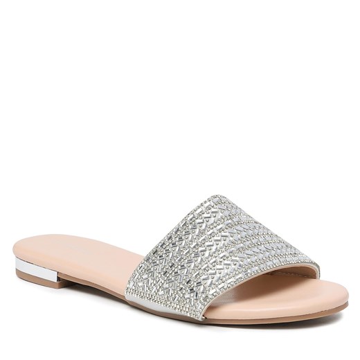 Klapki DeeZee HBXJ2205133 Silver 40 okazyjna cena eobuwie.pl