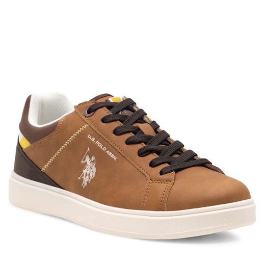 Sneakersy U.S. Polo Assn. ROKKO001M/CU1 Brązowy ze sklepu eobuwie.pl w kategorii Trampki męskie - zdjęcie 166883680