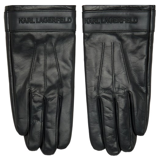 Rękawiczki Damskie KARL LAGERFELD 226M3608 Czarny ze sklepu eobuwie.pl w kategorii Rękawiczki damskie - zdjęcie 166884740