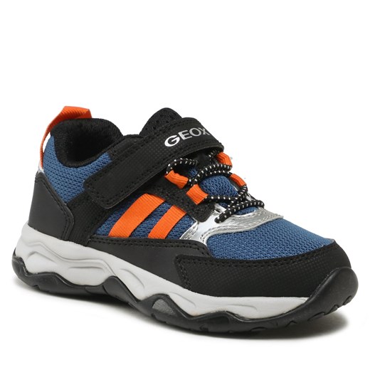 Sneakersy Geox J Calco Boy J26CLA 014CE C4M2T M Dk Blue/Orange Geox 26 eobuwie.pl wyprzedaż