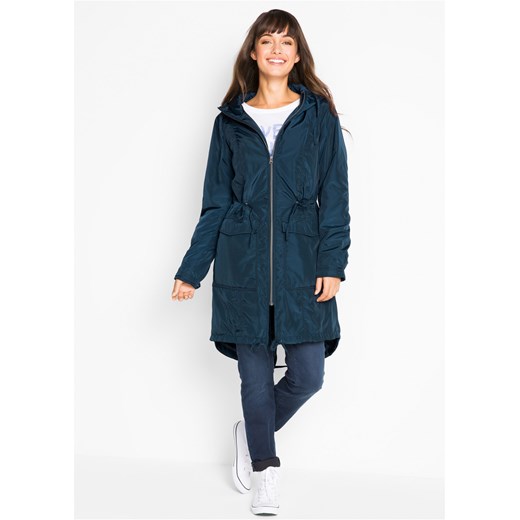 Lekko ocieplany płaszcz z tunelem 48 bonprix