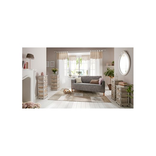 Pokrowiec /poszewki na poduszki w stylu vintage Sofa trzyosobowa 200 cm bonprix