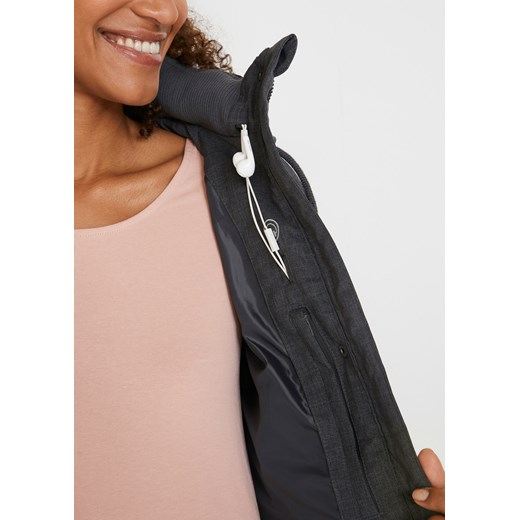 Kurtka pikowana outdoorowa oversized, z materiału odpychającego wodę 40 bonprix