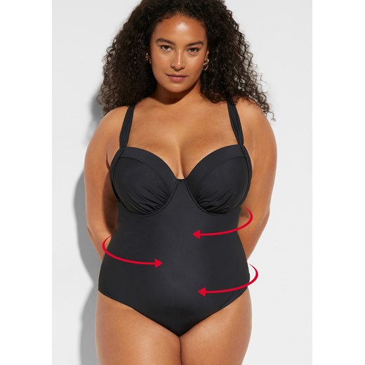 Kostium kąpielowy shape, na fiszbinach, lekki stopień modelowania sylwetki 44 (85) bonprix