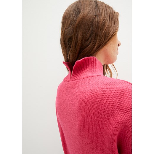 Sweter oversize ze stójką 40/42 bonprix