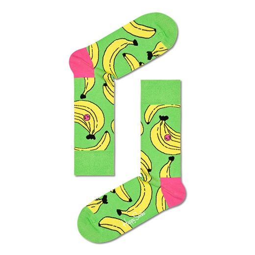 Happy Socks Skarpety &quot;Banana&quot; w kolorze zielono-żółto-różowym Happy Socks 36-40 promocja Limango Polska