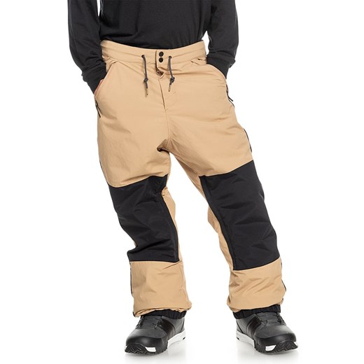 Quiksilver Spodnie narciarskie w kolorze beżowym ze sklepu Limango Polska w kategorii Spodnie męskie - zdjęcie 166935461