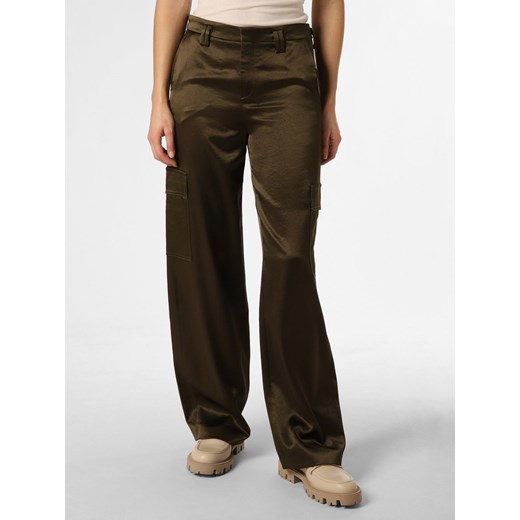 Drykorn Spodnie Kobiety Sztuczne włókno khaki jednolity ze sklepu vangraaf w kategorii Spodnie damskie - zdjęcie 166939840