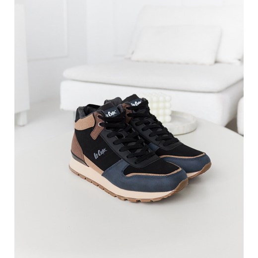 Niebiesko-brązowe sneakersy LCJ-23-31-3065M ze sklepu gemre w kategorii Buty sportowe męskie - zdjęcie 166944194