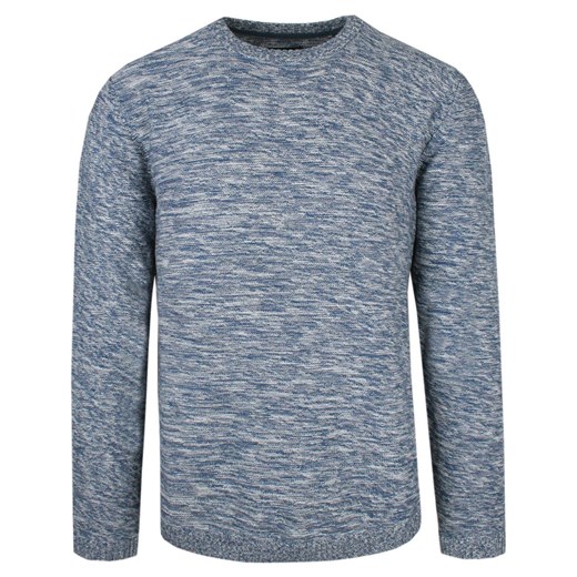 Oryginalny Sweter Męski Pioneer – Bawełna – Melanżowa Tkanina - Niebieski SWKOWPION4809moodindigo ze sklepu JegoSzafa.pl w kategorii Swetry męskie - zdjęcie 166948494